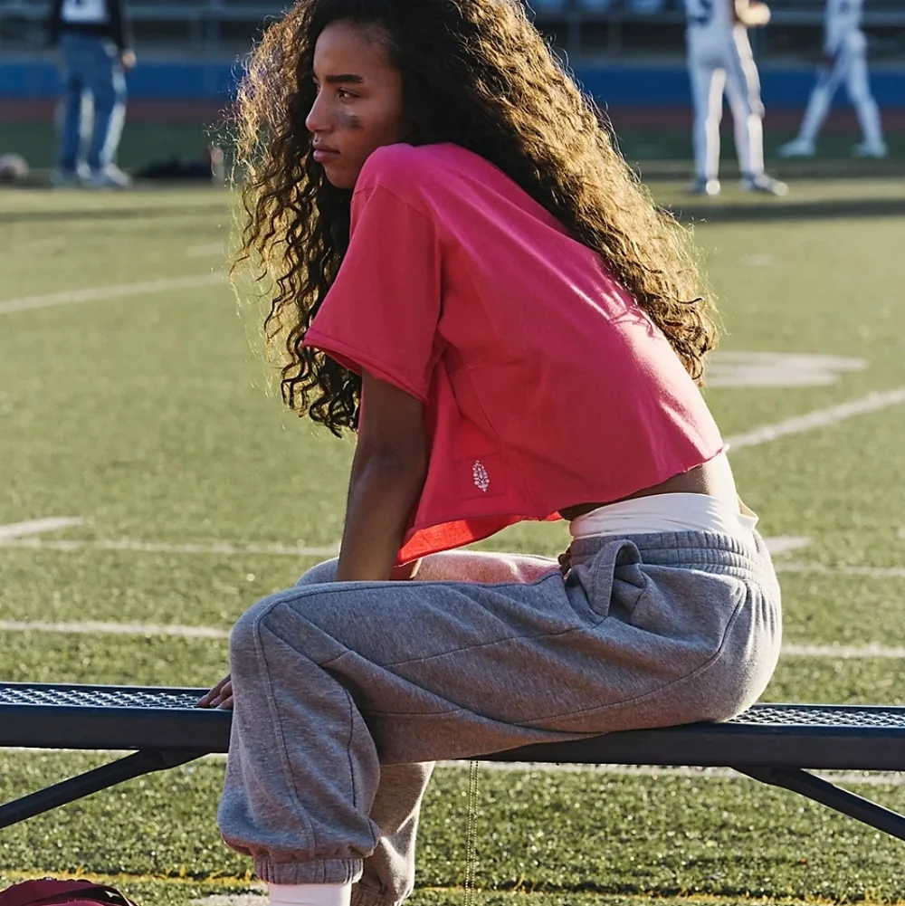 NWT FP Movement Inspire Logo Tee In Hibiscus | Size L - Picture 2 of 9